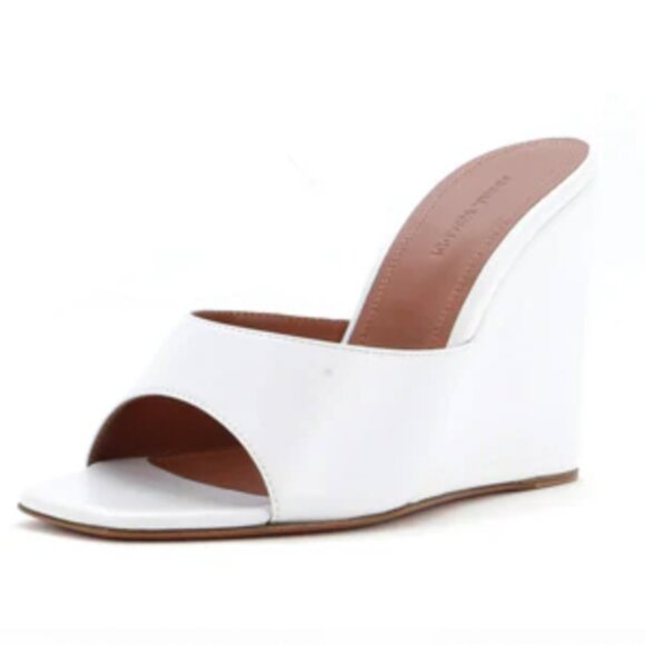 Amina Muaddi Lupita Wedge Mules